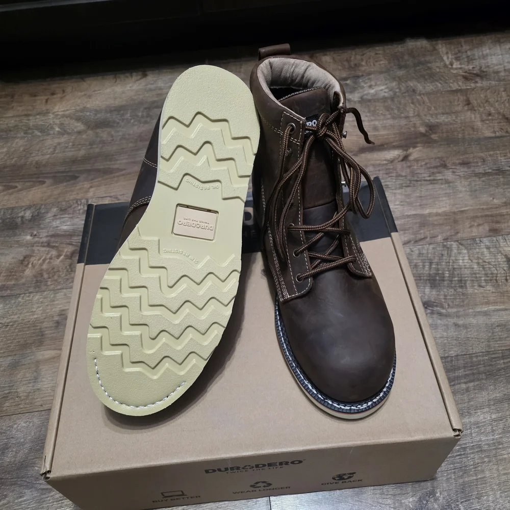 Durodero Steeltoe  Leather Boots Men Size 12